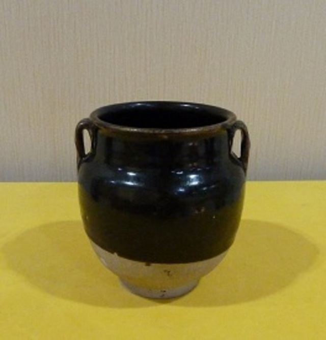 Cizhou kiln black glaze double series jar Jin Dynasty