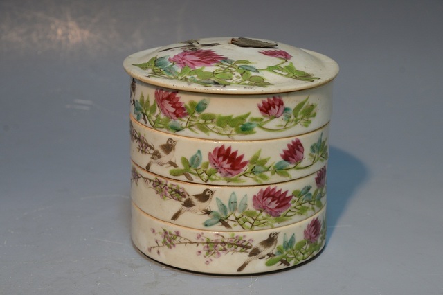 Flower and bird pattern box