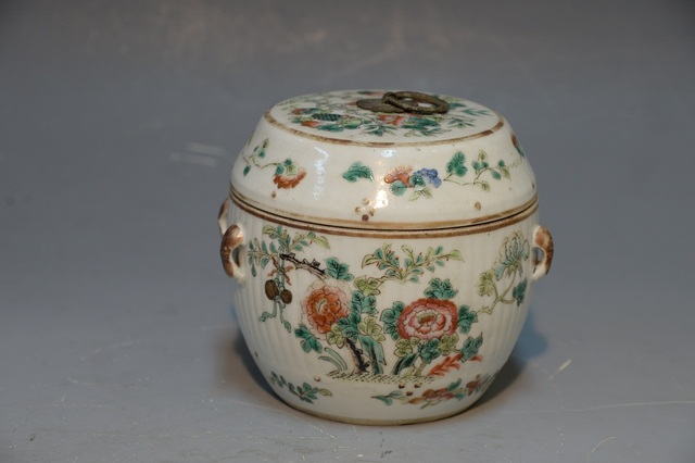 Flower and fruit pattern pastel lid jar