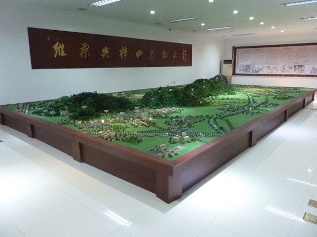 Sand table in the Hengshan Bridge area